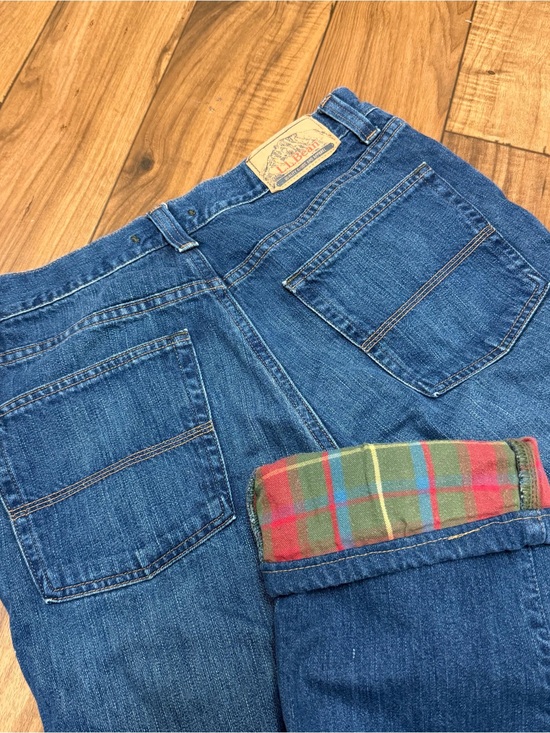 L.L. Bean Other - LL Bean Classic Fit Flannel Lined Jeans Blue Denim Medium Wash Mens 32x31 505661
